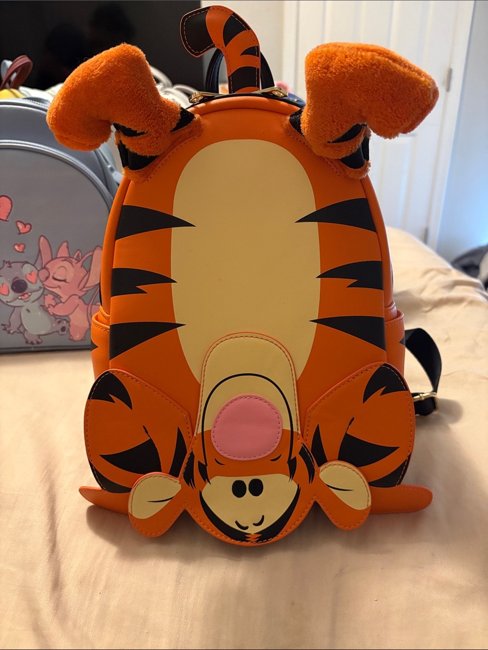 Loungefly Disney Orange and Cream Tigger Kids Plush Backpack